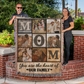 ''You are the heart of our family'' - Personalized Photo Heirloom Woven Blanket