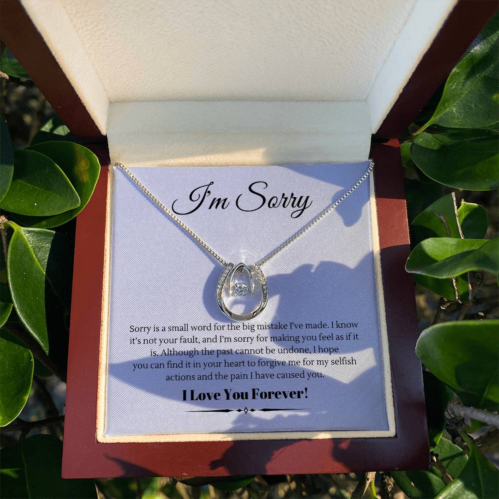 Apology Gift - I Love You Forever - Lucky In Love Necklace
