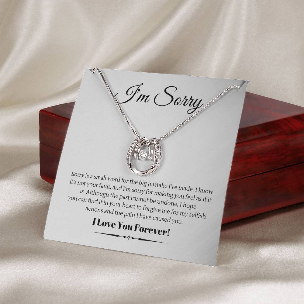 Apology Gift - I Love You Forever - Lucky In Love Necklace
