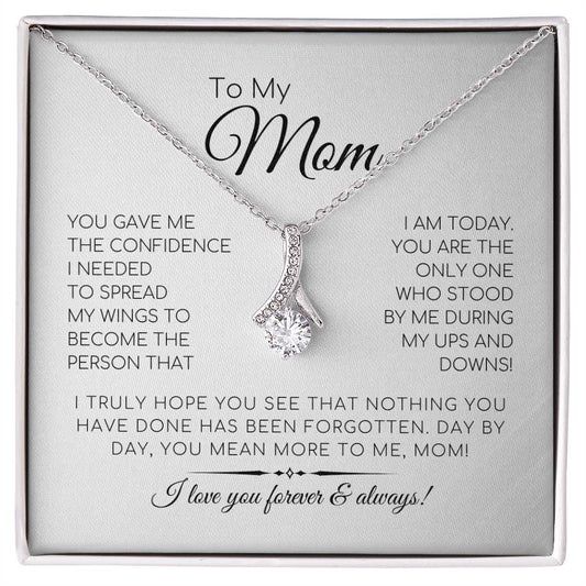 To My Mom - Day By Day, You Mean More To Me - Alluring Beauty Necklace