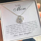 To My Mom - I'm Sorry - Love Knot Necklace