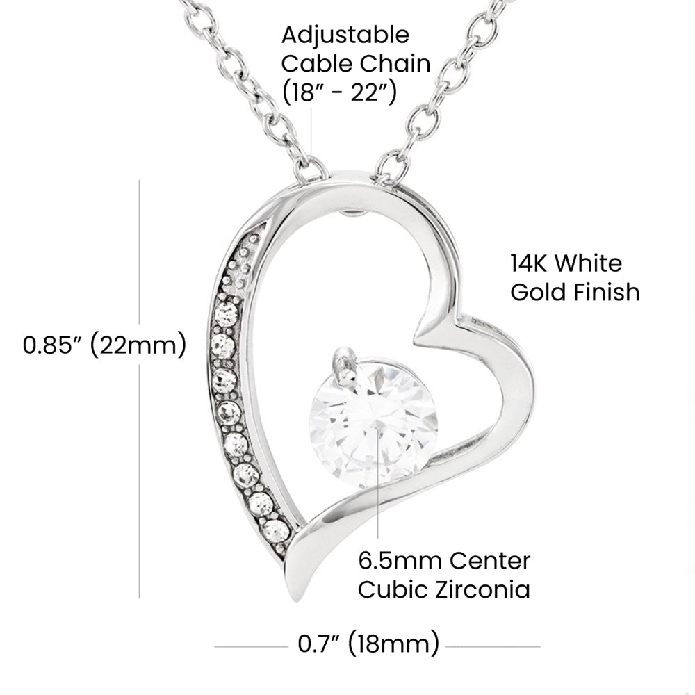 To My Wife - I Love You More - Forever Love Necklace