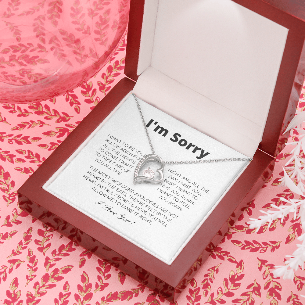 Apology Gift For Her - I Want To Feel You Again - Forever Love Necklace