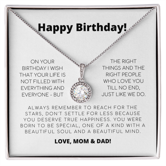 Happy Birthday Gift From Mom & Dad - Eternal Hope Necklace
