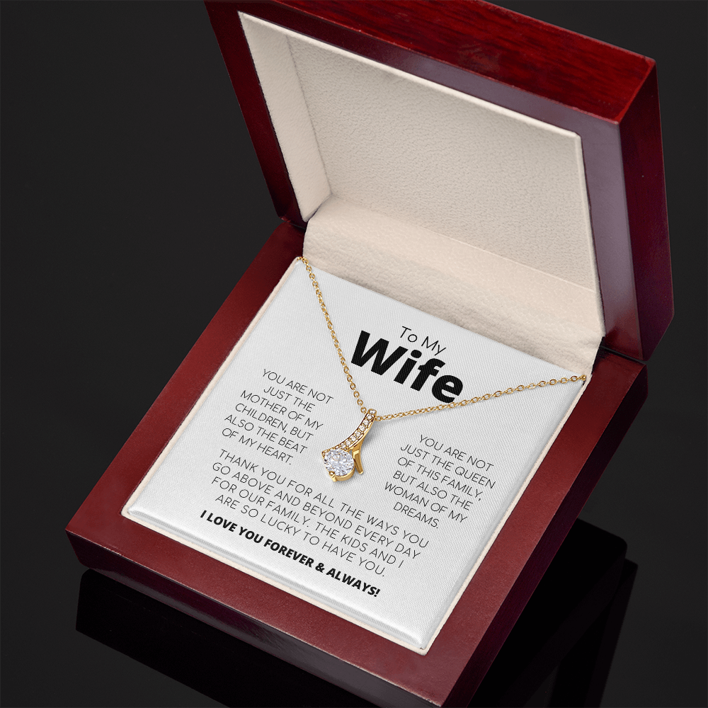 To My Wife - The Beat Of My Heart - Alluring Beauty Necklace