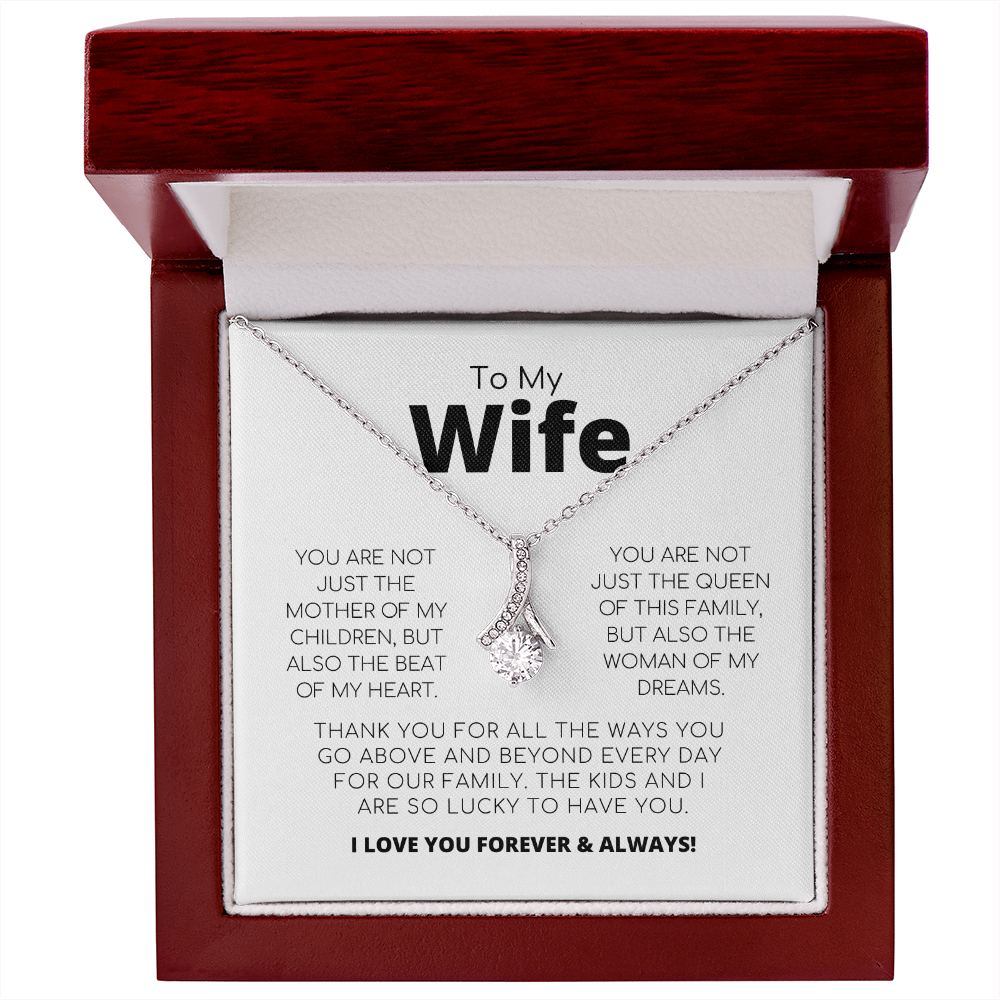 To My Wife - The Beat Of My Heart - Alluring Beauty Necklace