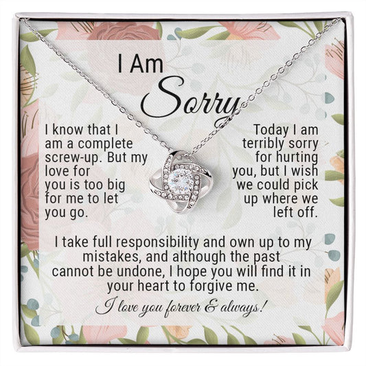 I'm Sorry - Complete Screw-Up - Love Knot Necklace