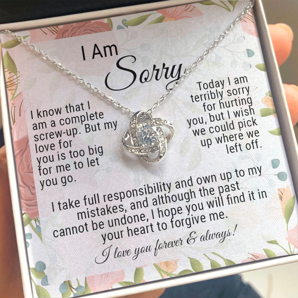 I'm Sorry - Complete Screw-Up - Love Knot Necklace
