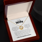 To My Wife - First Date, First Kiss, First Love - Love Knot Necklace