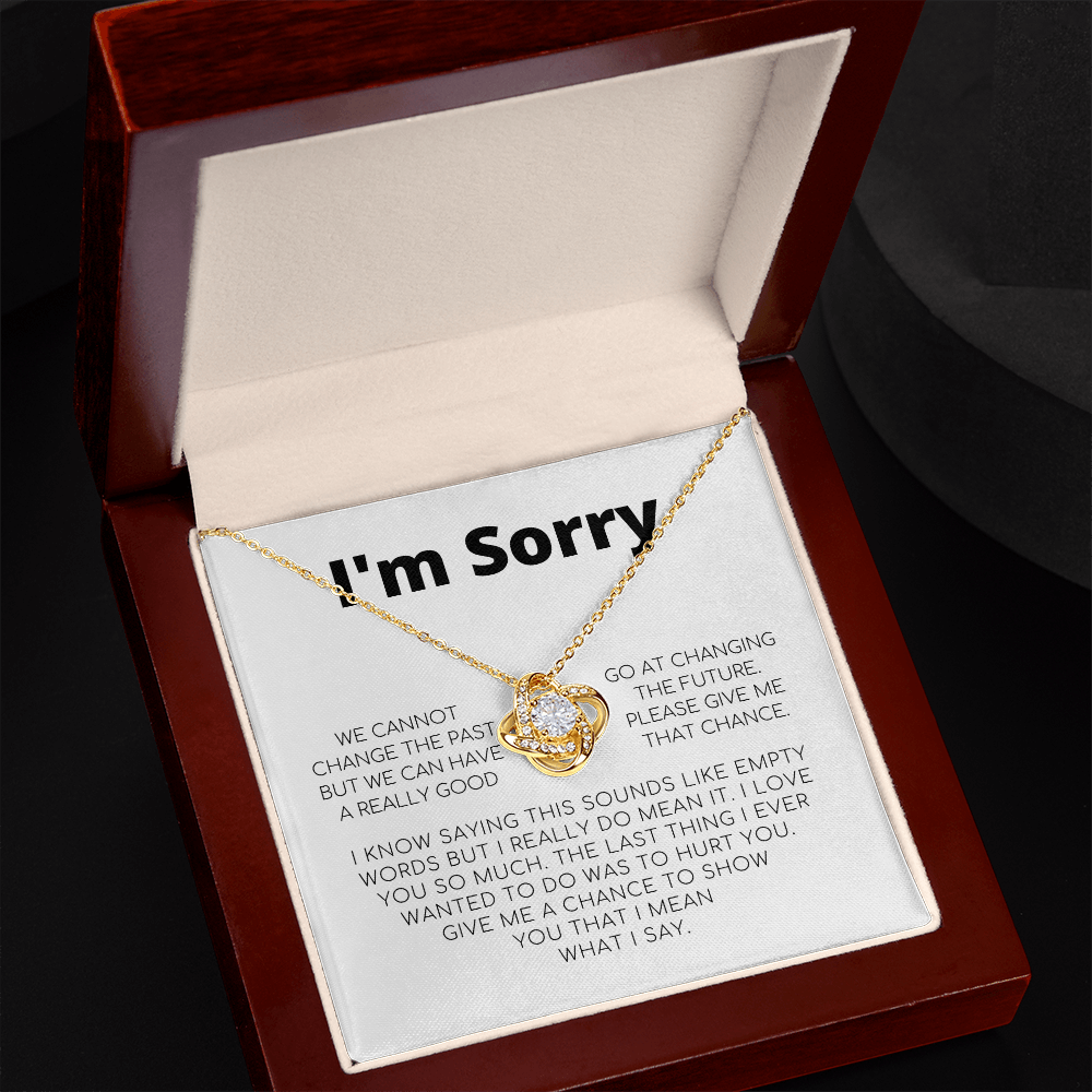Apology Gift For Her - Love Knot Necklace