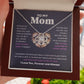 To My Mom - I Squeezed This Necklace - Love Knot Necklace