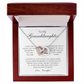 To My Granddaughter from Grandpa - Interlocking Hearts Necklace
