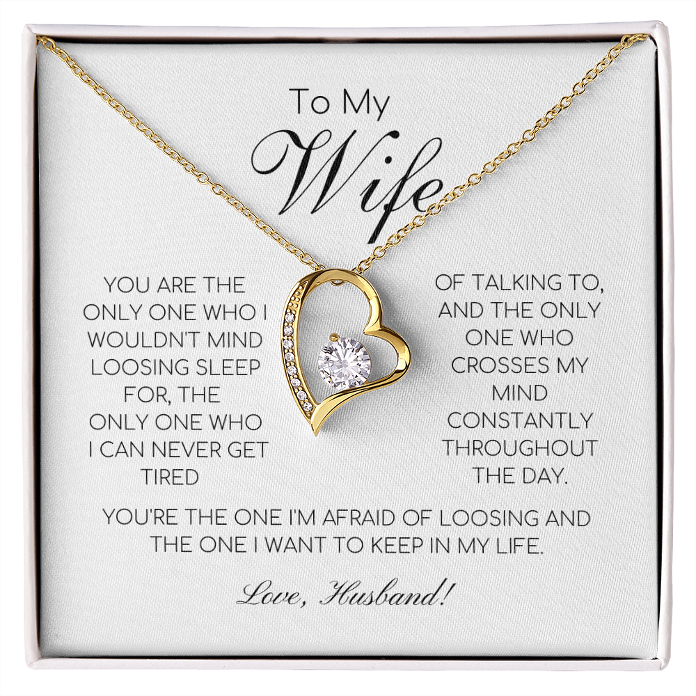To My Wife - The Only One - Love Knot Necklace