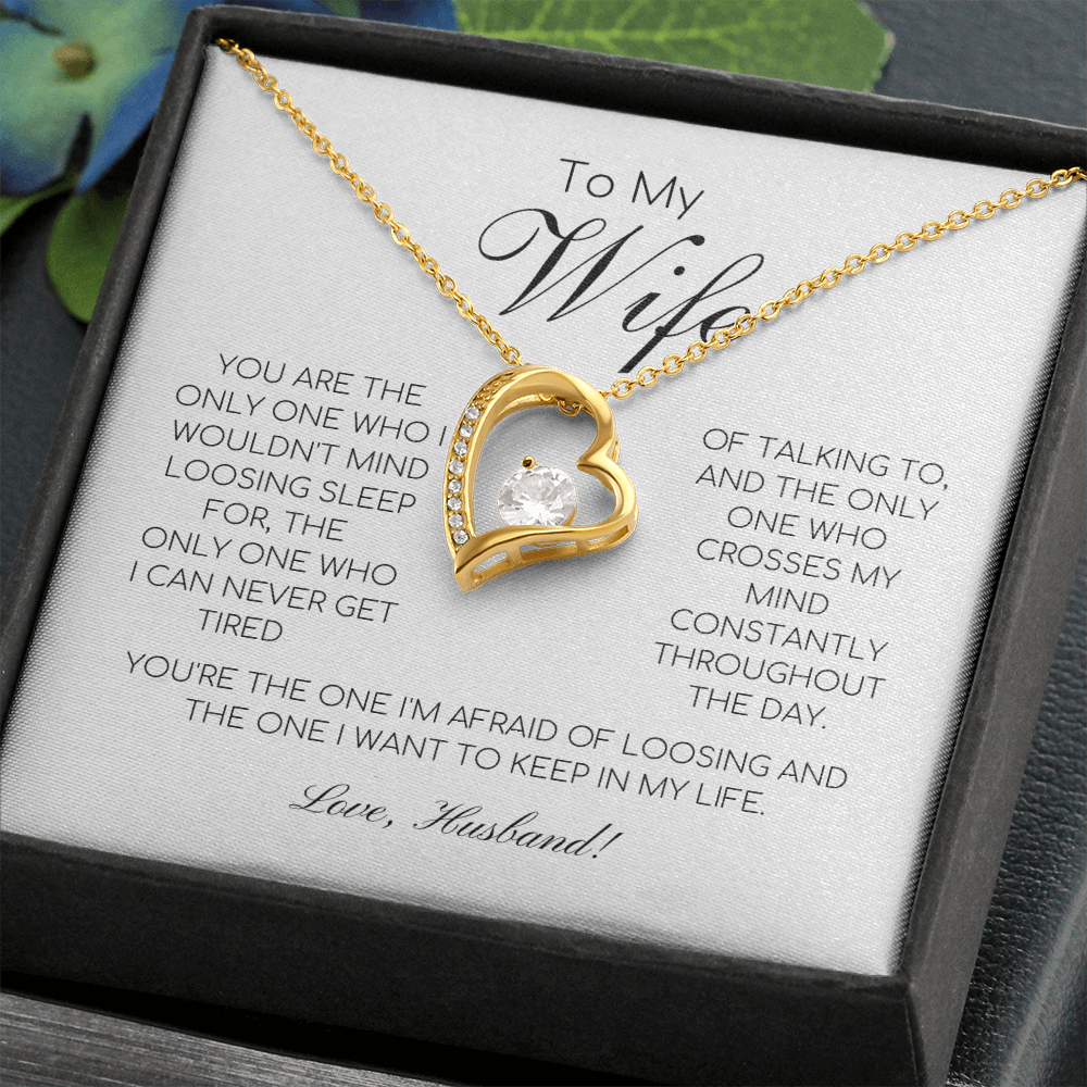 To My Wife - The Only One - Love Knot Necklace