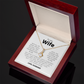 To My Wife - My Love Is Forever - Alluring Beauty Necklace